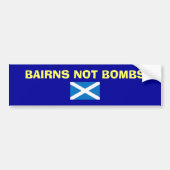 Bairns not Bombs Scottish Independence Sticker (Voorkant)