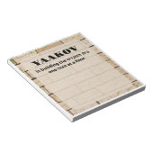 Bais Hamikdash Mitzvah Note Notitieblok (Schuin)