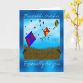 Baisakhi - Vaisakhi wenskaart Kaart (Gele Bloem)