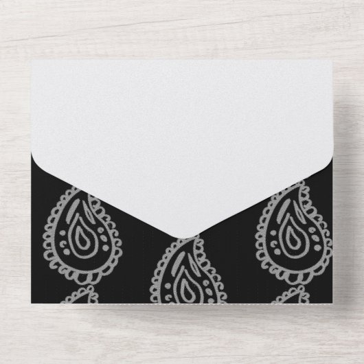 Baisely Folie Card All In One Uitnodiging (Achterkant)