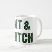 “Bait and Switch” met een binaire code-overlay. Koffiemok (Voorkant rechts)