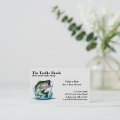 Bait and Tackle Shop Visitekaartje (Staand voorkant)