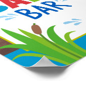 Bait Bar Onderteken Big One-vispartij voedselbord Poster (Hoek)