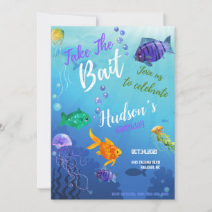 Bait Birthday Invitation Kaart