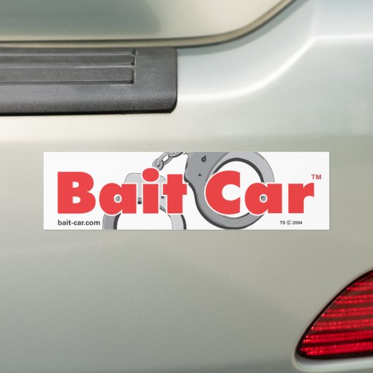 Bait Car Classic Bumpersticker (Op auto)
