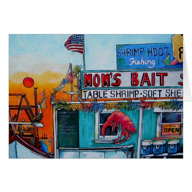 Bait Shop-strandkaart (Voorkant Horizontaal)