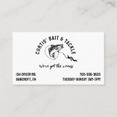 Bait & Tackle Gevist thema Logo Visitekaartje (Voorkant)