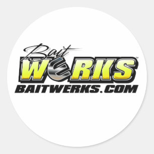 Bait Werks-Logo Ronde Sticker