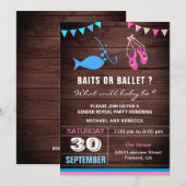 Baits of Ballet Geslacht Onthullen Partij Kaart (Voorkant / Achterkant)