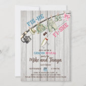 Baits of Bows onthullen genderuitnodiging. Kaart (Voorkant)