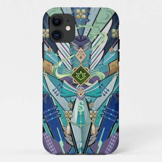 Baizhu Mecha Genshin Impact Case-Mate iPhone Case (Achterkant)