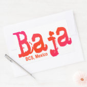 Baja, BCS, Mexico Rechthoekige Sticker (Envelop)