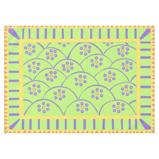 Baja Blooms Tablecloth Tafelkleed (Voorkant (Horizontaal))
