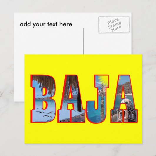 Baja briefkaart (Voorkant / Achterkant)