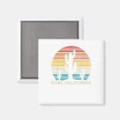 Baja California Cactus  Retro Desert Souven Magneet (Voorkant / Achterkant)