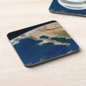 Baja California en de Pacifische kust van Mexico. Bier Onderzetter (Linkerzijde)