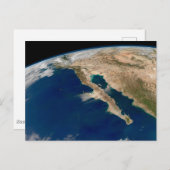 Baja California en de Pacifische kust van Mexico. Briefkaart (Voorkant / Achterkant)