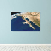 Baja California en de Pacifische kust van Mexico. Canvas Afdruk (Insitu (Houten vloer))