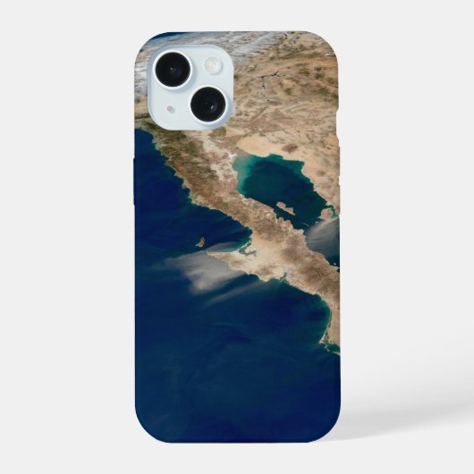 Baja California en de Pacifische kust van Mexico. iPhone 15 Case (Achterkant)
