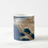 Baja California en de Pacifische kust van Mexico. Koffiemok (Center)