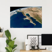 Baja California en de Pacifische kust van Mexico. Poster (Thuiskantoor)