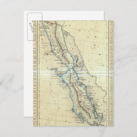 Baja California, Mexico Briefkaart (Voorkant / Achterkant)