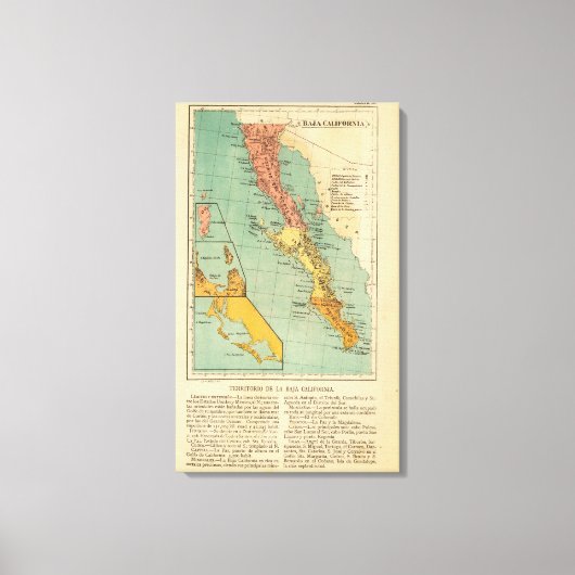 Baja California, Mexico Canvas Afdruk (Voorkant)