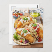 Baja California Mexico Fish Tacos Briefkaart (Voorkant / Achterkant)