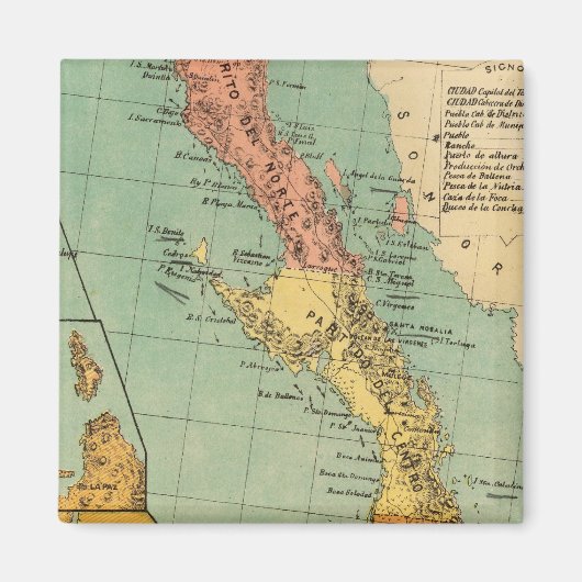 Baja California, Mexico Magneet (Voorkant)