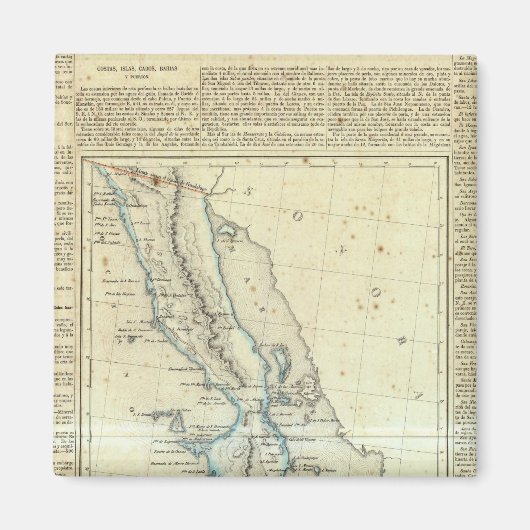 Baja California, Mexico Magneet (Voorkant)