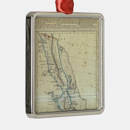 Baja California, Mexico Metalen Ornament (Rechts)