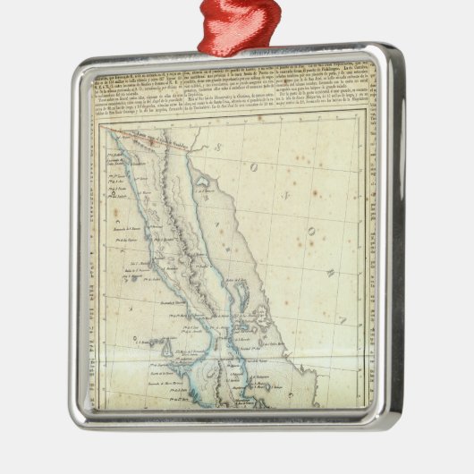 Baja California, Mexico Metalen Ornament (Links)
