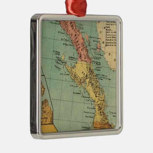 Baja California, Mexico Metalen Ornament (Rechts)