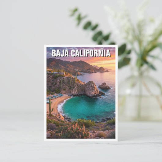 Baja California Mexico Reizen Briefkaart (Staand voorkant)