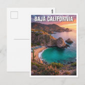Baja California Mexico Reizen Briefkaart (Voorkant / Achterkant)
