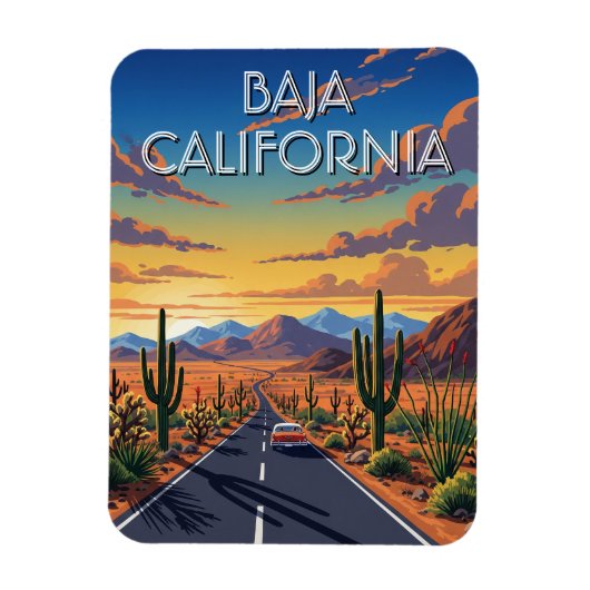 Baja California Mexico Reizen Magneet (Verticaal)