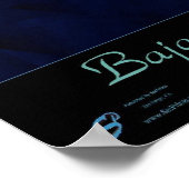 Baja California, Mexico Satellietposter Poster (Hoek)