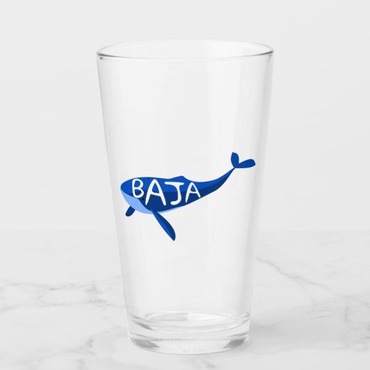 Baja California Mexico-walvis Glas (Voorkant)