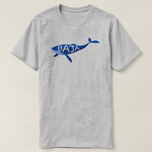 Baja California Mexico-walvis T-shirt (Design voorkant)