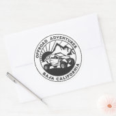 Baja California Offroad ATV Ronde Sticker (Envelop)