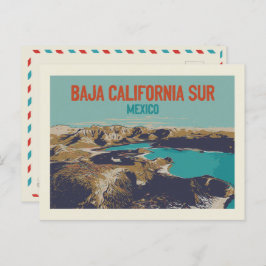 Baja California Sur lanscape, Mexico Briefkaart