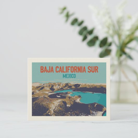 Baja California Sur lanscape, Mexico Briefkaart (Staand voorkant)