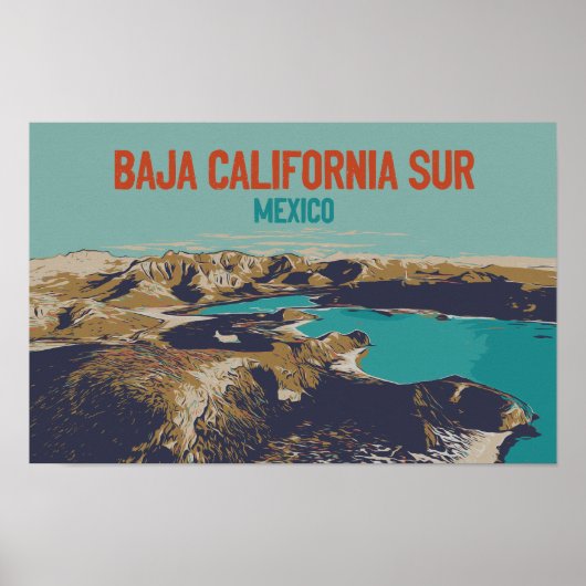 Baja California Sur lanscape, Mexico Briefkaart Poster (Voorkant)