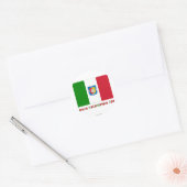 Baja California Sur officieuze vlag Ronde Sticker (Envelop)