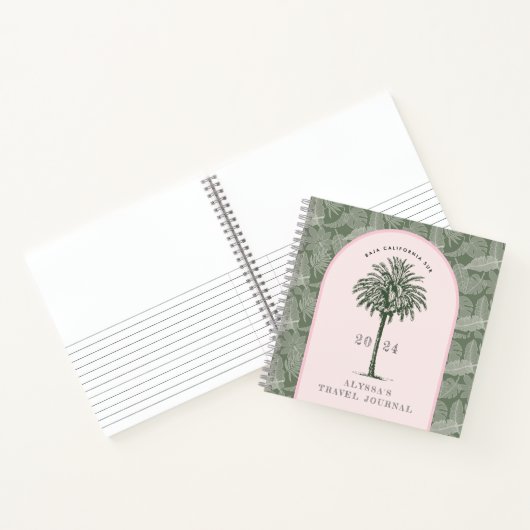 Baja California Sur | Palm Tree Travel Journal Notitieboek (Binnen)