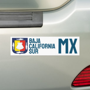 Baja California Sur wapen Bumpersticker