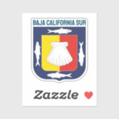 Baja California Sur wapen Sticker (Vel)