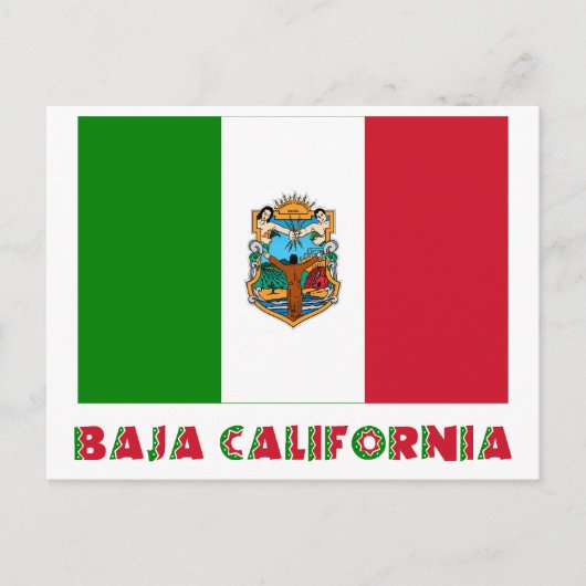 Baja California Unofficiale vlag Briefkaart (Voorkant)