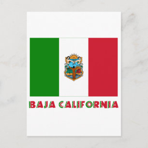 Baja California Unofficiale vlag Briefkaart