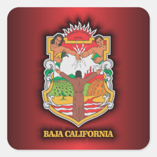 Baja California Vierkante Sticker